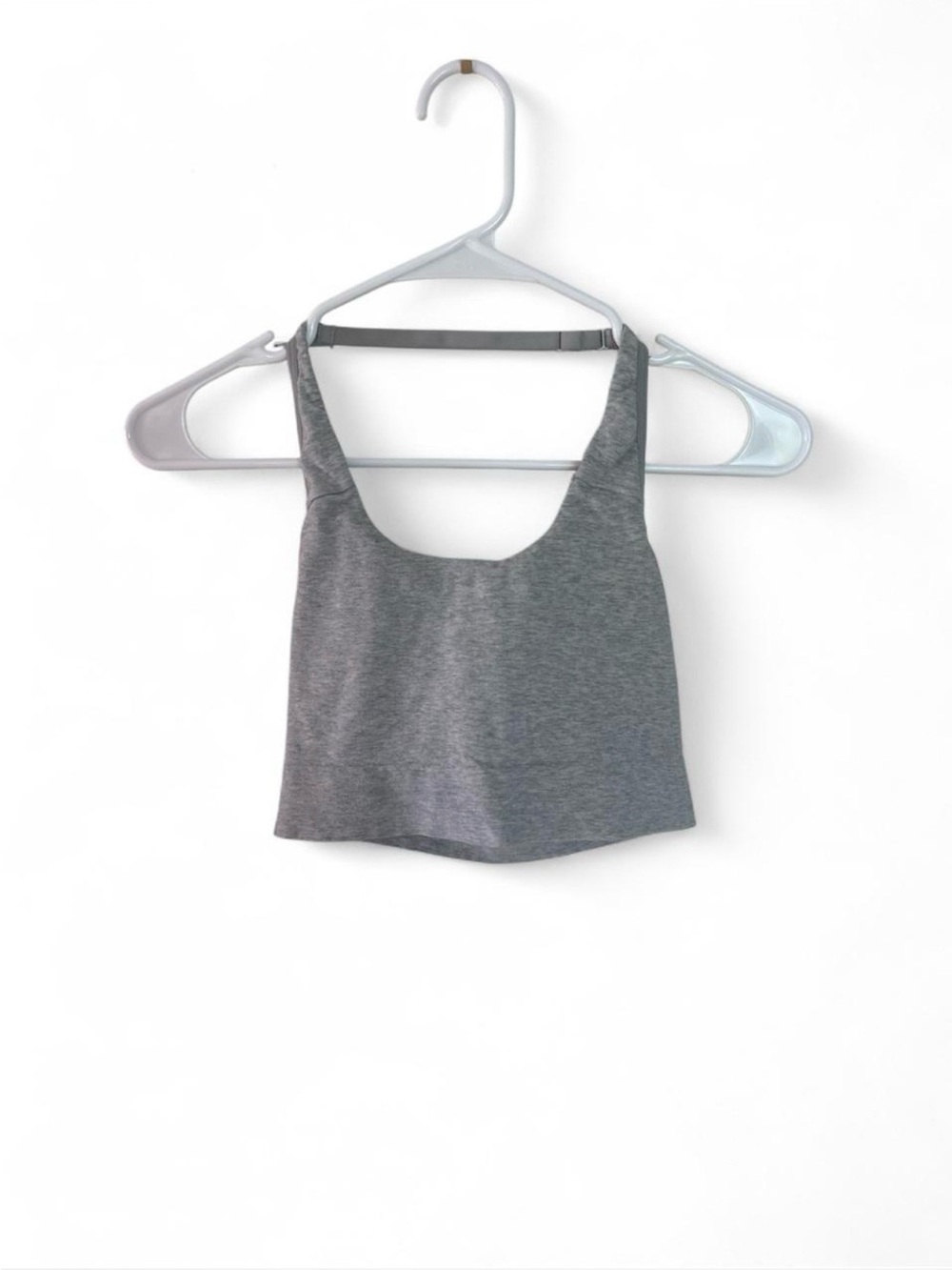 Gray Halter Crop Top